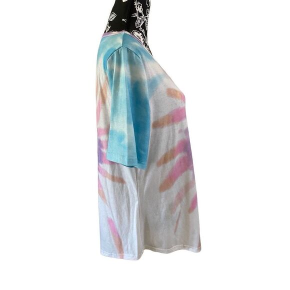Tie Dye T Shirt Casual Sleepwear Hippie Funky Colorful Lounge - Picture 4 of 11